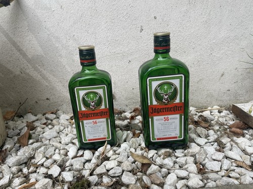 Two green jagermeister - green,