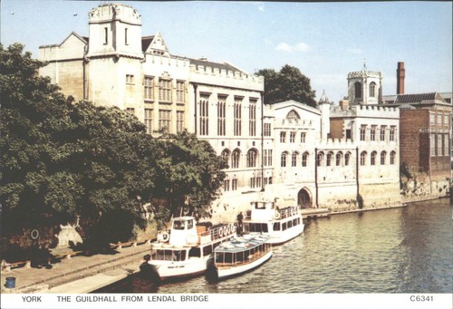 York guildhall from - york,