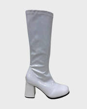 Men Women's Fancy Dress Sexy GoGo Knee High Boots Cool 60's 70s Party Sizes 3-12