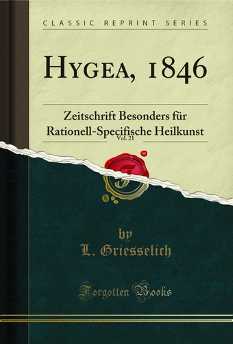 Hygea 1846 vol 21 - hygea,, vol.
