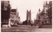 VINTAGE RPPC POSTCARD Plymouth