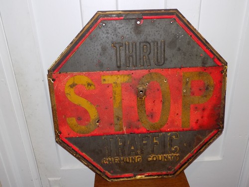 Vintage thru stop - thru, cast