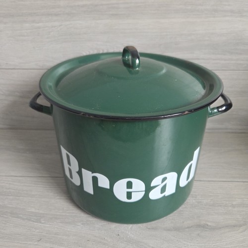 Vintage green enamel - vintage, bread