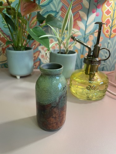 Glosters pottery green raku - glosters,