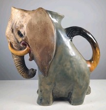 Amphora Pottery Elephant Jug  Vase Sculptural Austrian Austria Ceramics