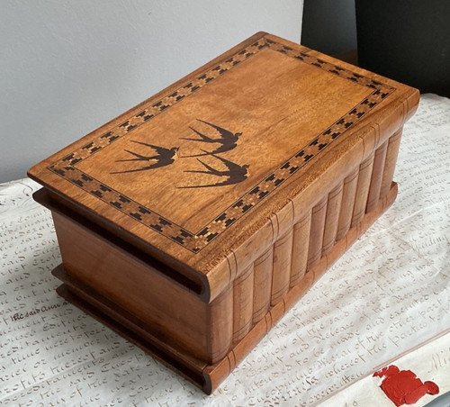 Antique inlaid wooden - antique,