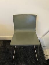 IKEA Bernhard Leather & Chrome Chair Dining Chair Scandi Style