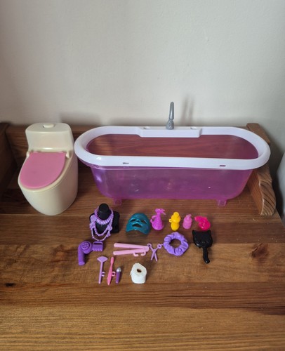 Barbie bathroom furniture set - barbie,