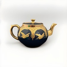 Blue And Gold English Teapot 