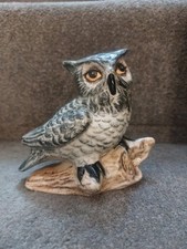Vtg Babbacombe Pottery Owl Ornament Lownds Pateman Made In England British Bird