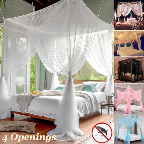 Corner post bed curtains - 4,