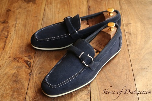 Salvatore ferragamo blue suede - ferragamo,