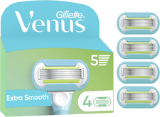 Gillette Venus Extra Smooth Women'S Razor Blade Refills, Pack of 4, 5 Blades for