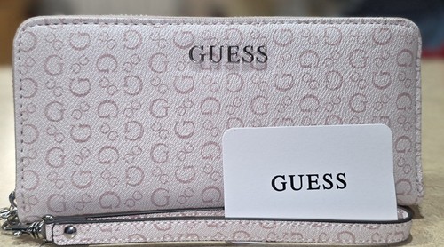 Guess large zip around - around, pink