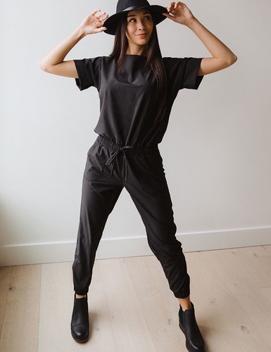 Albion everyday black jumpsuit - albion,