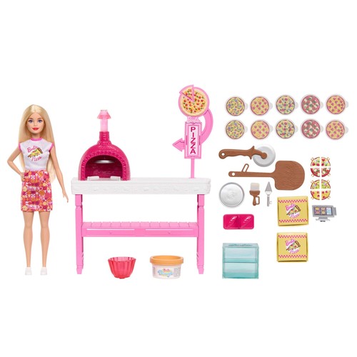 Barbie pizza shop - barbie, with