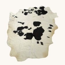 100% Genuine Cowhide Rug Black