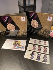 2012 Olympic Gold Winners Album with Artwork plus Pictured Stamps