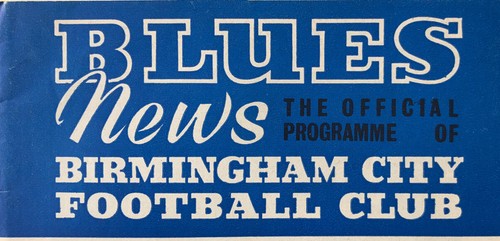 Birmingham city programmes - programmes,