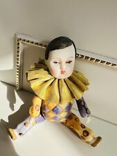 Pierrot Porcelain Artist Doll