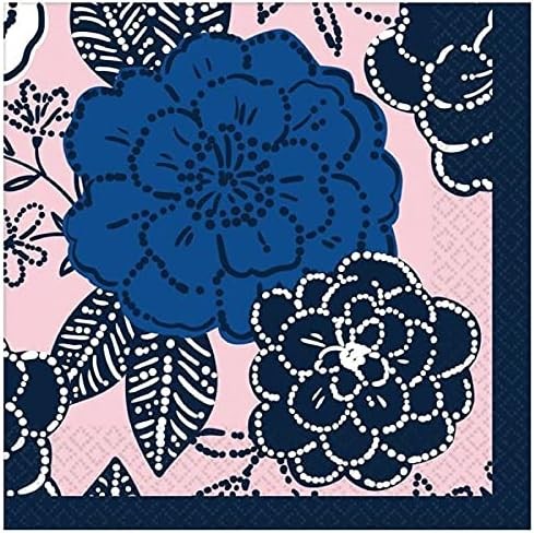 Royal blue floral flowers - floral, tea