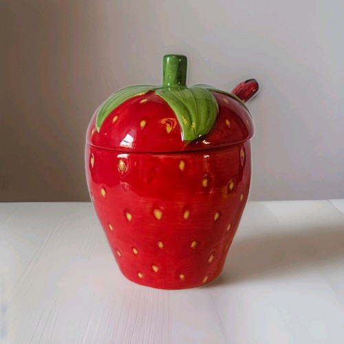 Vintage ceramic strawberry - ceramic,