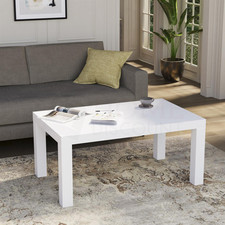 Wooden Coffee Table Side Table Sofa End White Grey Living Room Furniture