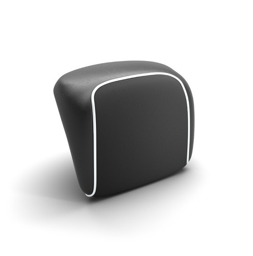 Black backrest with - with, white