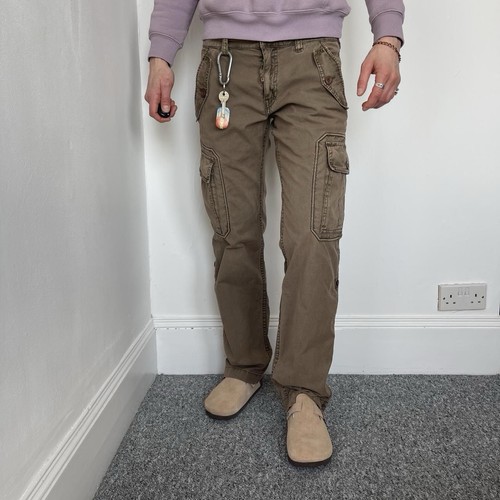 Guess cargo pants 29w brown - guess,