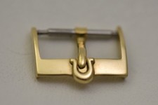 Omega, 18K Yellow Gold, tang buckle clasp, 16mm, excellent