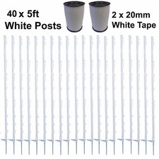 White 5ft posts 400m - 40,