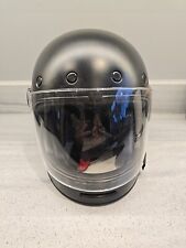 Bell Bullitt  Full Face Retro Motorcycle Helmet Matt Black Large 58-59 Cm