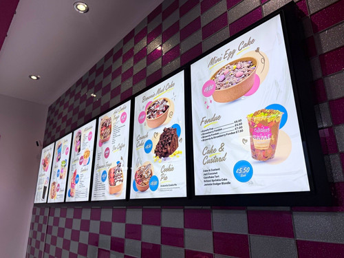 Backlit illuminated dessert - illuminated,