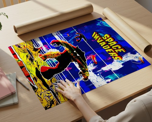 Space invaders retro gaming - space,