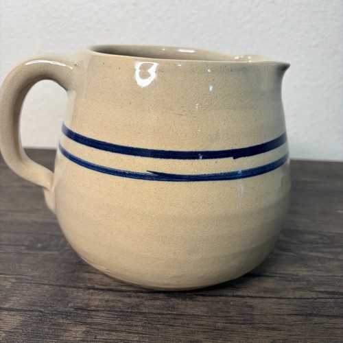 Squat pitcher salt glaze - pitcher,