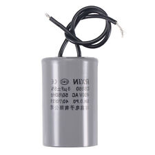 CBB60 Run Capacitor 6uF 450V AC 2 Wires 50/60Hz Cylinder 54mmx34mm