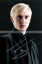 Tom Felton Actor Harry Potter Draco Malfoy Signed 7.5 x 5 Photograph **With COA*