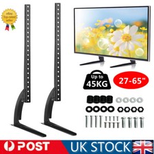 Heavy Duty TV Stand Leg Base Table Desk Top Pedestal Mount 27-65" for Samsung LG