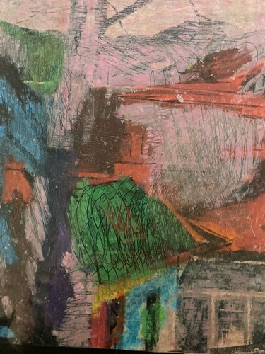 Abstract painting marie - painting, d