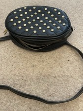 Missguided black studded bum Bag
