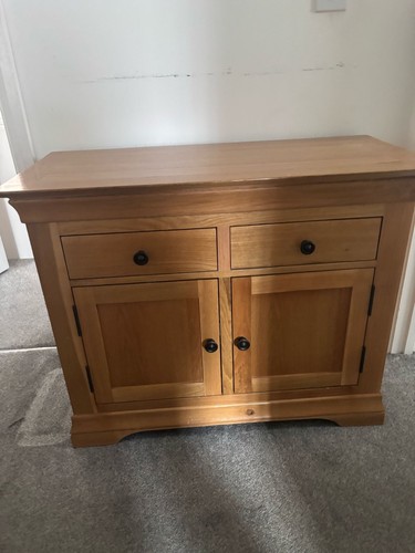 Oak furniture unit - oak, tv