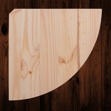 Natural Wooden Corner Shelf /