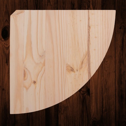 Natural wooden corner shelf - natural,