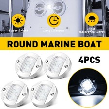 4x Round White LED Courtesy