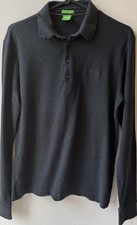 Hugo Boss Polo Shirt. Long Sleeve Modern Fit Long Staple Cotton. Size S Small. 