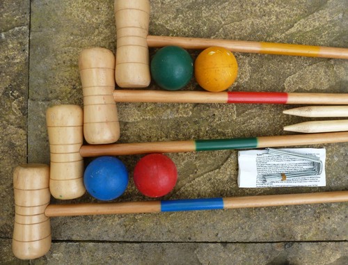 Croquet set for the garden - set,