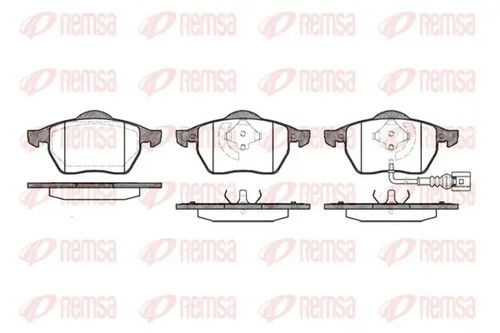 Brake pads front - pads, axle