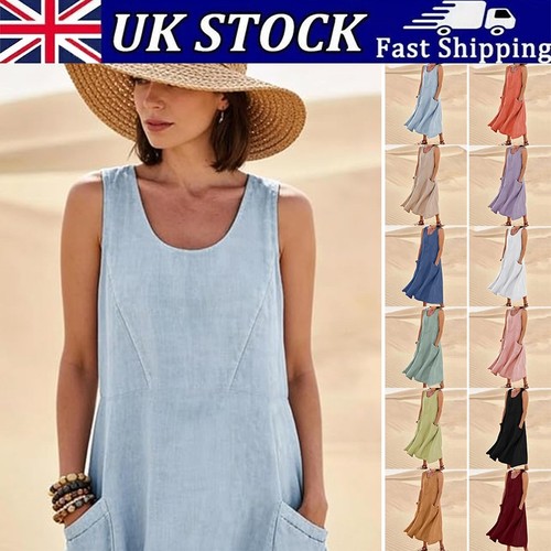 Womens plain cotton linen - womens,