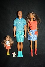 Beautiful AA Barbie Doll Family Bundle - See Photos