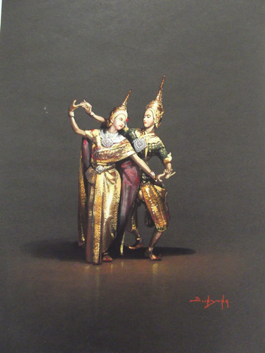 Original vintage painting - painting, of